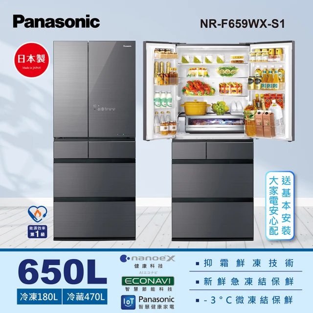 Panasonic 國際牌 385公升新一級能源效率三門變頻