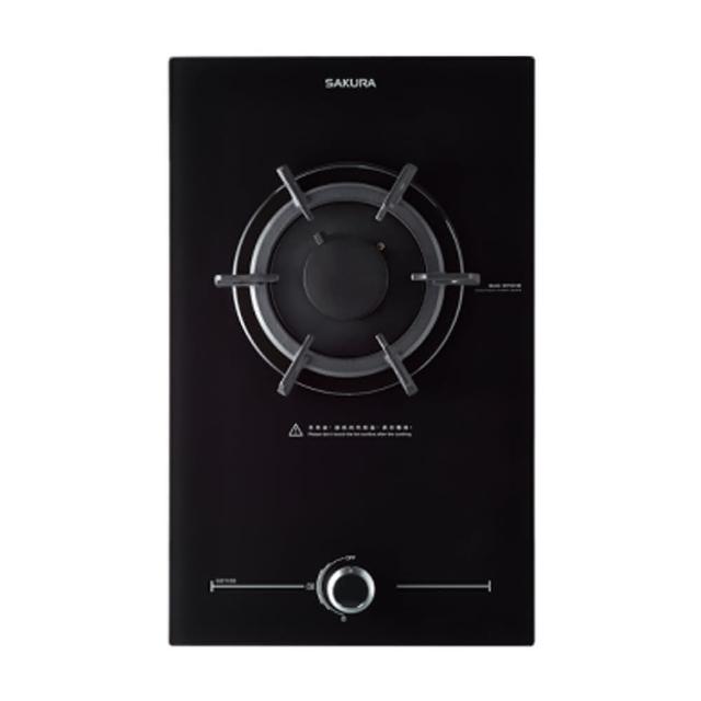 【SAKURA 櫻花】黑色玻璃單口併爐(G-2112GB 原廠保固基本安裝)
