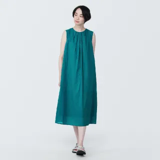 【MUJI 無印良品】女強撚無袖洋裝(共3色)