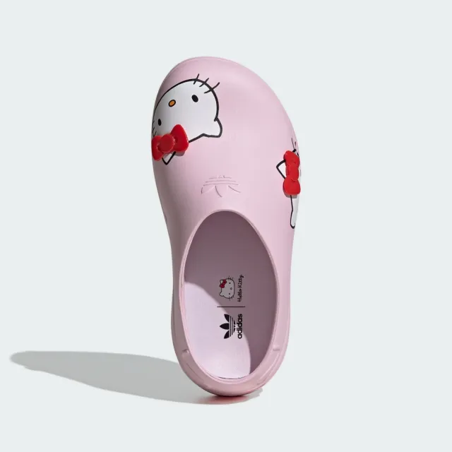 【adidas 愛迪達】ADIFOM STAN SMITH X HELLO KITTY 穆勒拖鞋 懶人鞋 女鞋 IG4446