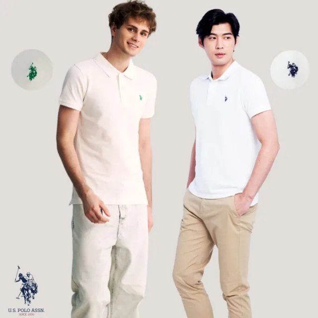 【U.S. POLO ASSN.】男款小馬短袖POLO衫(多色任選)