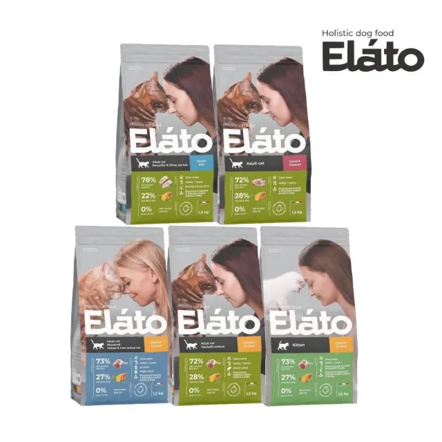 【Elato杜莎】天然無穀貓寵糧1.5kg(貓飼料、貓糧)