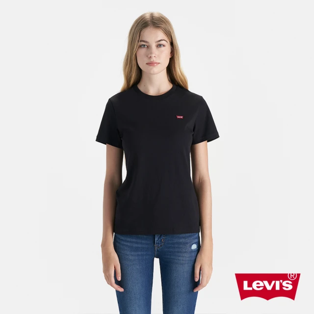 LEVIS 官方旗艦 女款 舒適短袖 LOGO短袖 Tee 人氣新品 0019B-0002