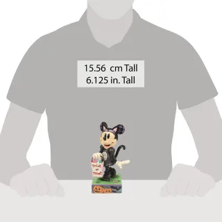 【Enesco】精品家飾 Disney 迪士尼 米妮萬聖節黑貓裝塑像居家擺飾