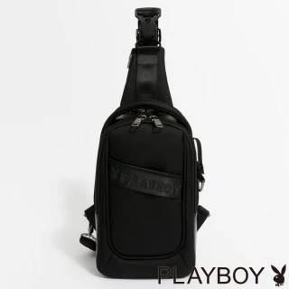 【PLAYBOY】單肩背包  Crucial系列(黑色)