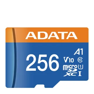 【ADATA 威剛】256GB Premier microSDXC/SDHC UHS-I Class10 A1 V10 記憶卡(原廠終生有限保固/公司貨)