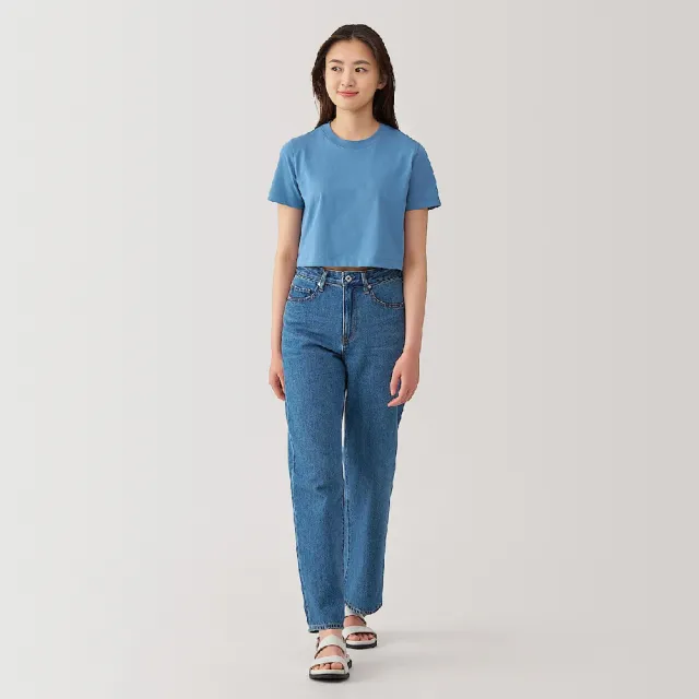 【MUJI 無印良品】女涼感短版短袖T恤(共4色)
