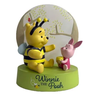 【Enesco】精品家飾 Disney 迪士尼 小熊維尼與小豬小夜燈塑像居家擺飾