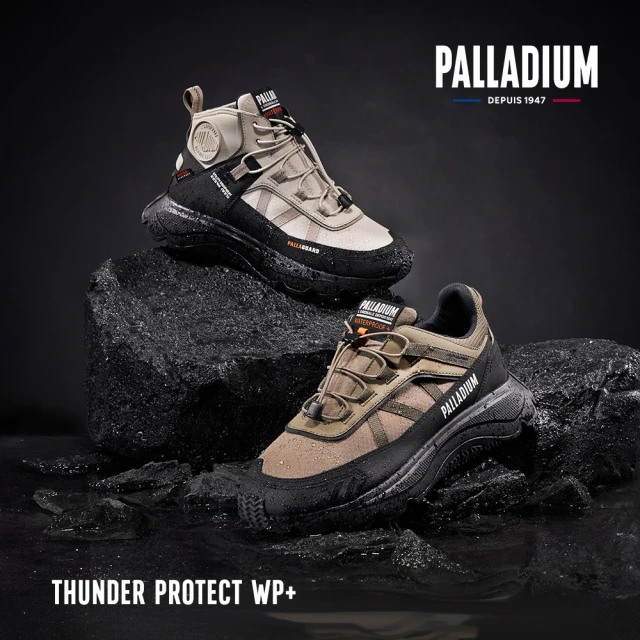 Palladium THUNDER PROTECT WP+快穿橘標防水靴/防水鞋/休閒鞋-軍綠 / 黑