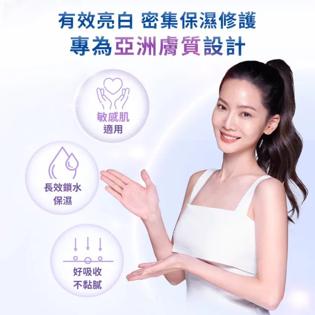 【NIVEA 妮維雅】夜間亮白保濕修護乳液180mlx3入(美白身體潤膚乳液)