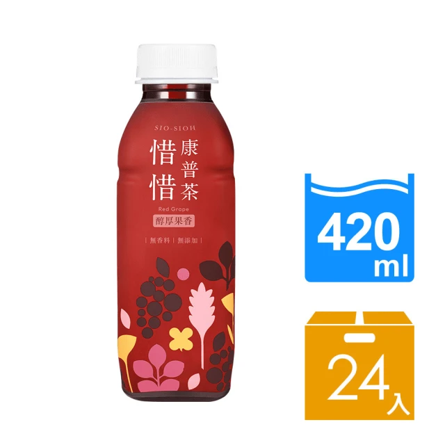 惜惜 康普茶-醇厚果香420mlx24入+加碼送氣泡4入品牌