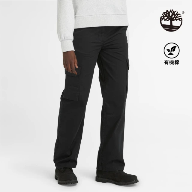 Timberland 女款黑色工裝休閒長褲(A5YYK001)