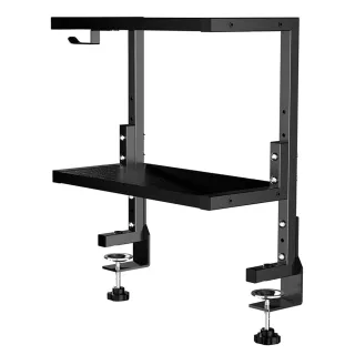 【Ermutek 二木科技】桌上型夾式設計雙層桌面收納隔板架(桌面上下方可夾/DM-042)