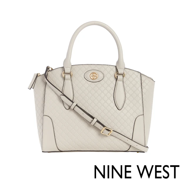 NINE WEST INNES壓紋扇形托特包-奶霜白(139306)