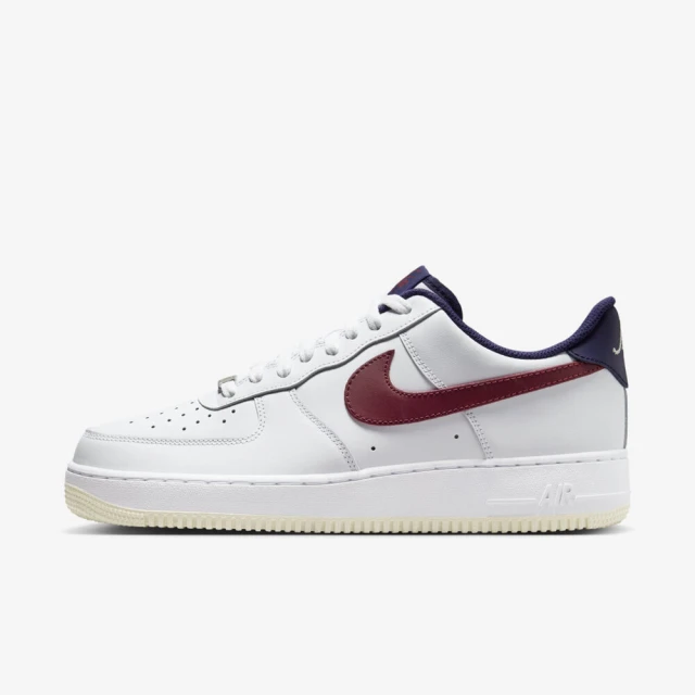 NIKE 耐吉 Air Force 1 07 男女 休閒鞋 運動 經典 AF1 草寫 鴛鴦 白藍紅(FV8105-161)