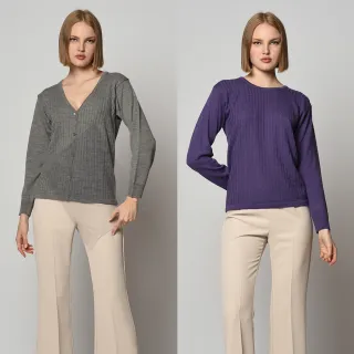 斷碼福利義製A.MARSI羊毛上衣+外套(U)