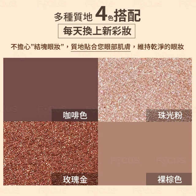 【GL:RE】買一送一韓國葛芮超高人氣四色臥蠶眼影盤-霧粉棕(6.9g)