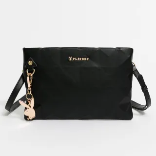 【PLAYBOY】斜側包  Quiet Luxury系列(黑色)