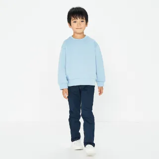 【MUJI 無印良品】兒童彈性丹寧感合身褲(共2色)
