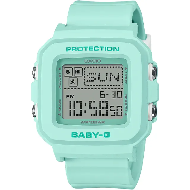 【CASIO 卡西歐】BABY-G Y2K 像素動畫數位手錶 雙11 優惠(BGD-10-3)