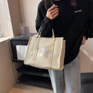 【KT DADA】手提斜背包 大容量托特包 A4包 媽媽包 包包 帆布包 托特包 通勤包 手提包 Tote