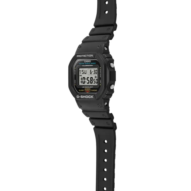 【CASIO 卡西歐】G-SHOCK 街頭潮流 時尚黑 經典方型 DW-5600UE-1_42.8mm