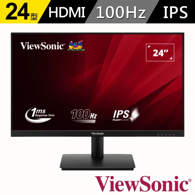 ViewSonic 優派 VA240-H 24型 FHD窄邊框螢幕