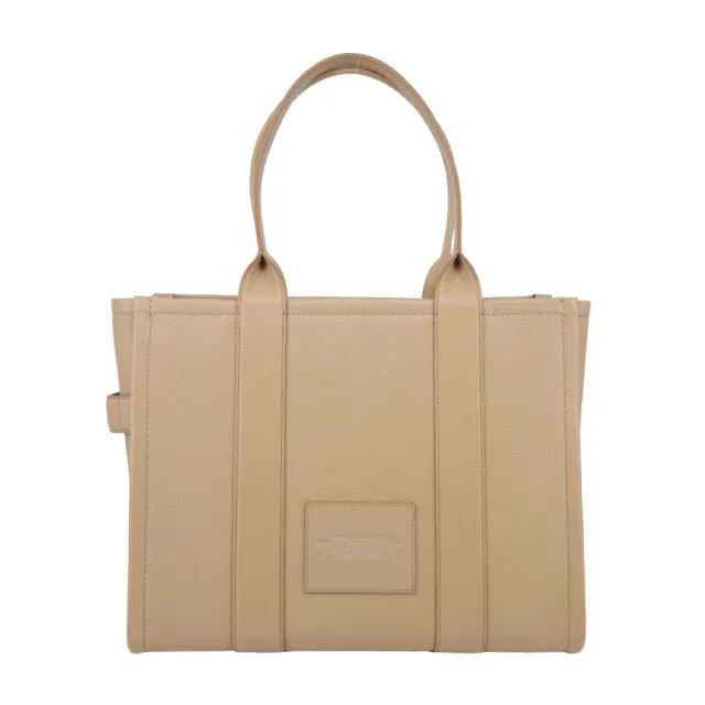【MARC JACOBS 馬克賈伯】The Leather TOTE 皮革肩背托特包(大/駝色)