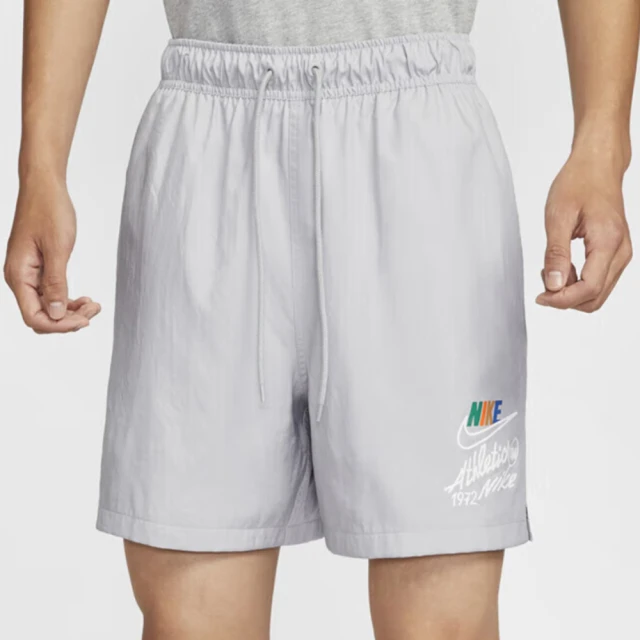 NIKE 耐吉 AS M NK CLUB WVN FLOW SHORT A 銀灰 短褲 男 運動褲 休閒褲(FZ0771-077 ∞)