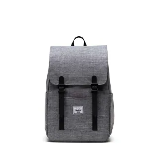 【Herschel】官方直營 後背包 16吋筆電包 書包 磁釦 14.5L Retreat Small 灰(11400