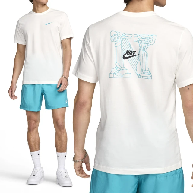 NIKE 耐吉 AS M NSW Tee LBR SSNL Club 男款 米白色 運動 休閒 短袖 上衣 FZ5418-133