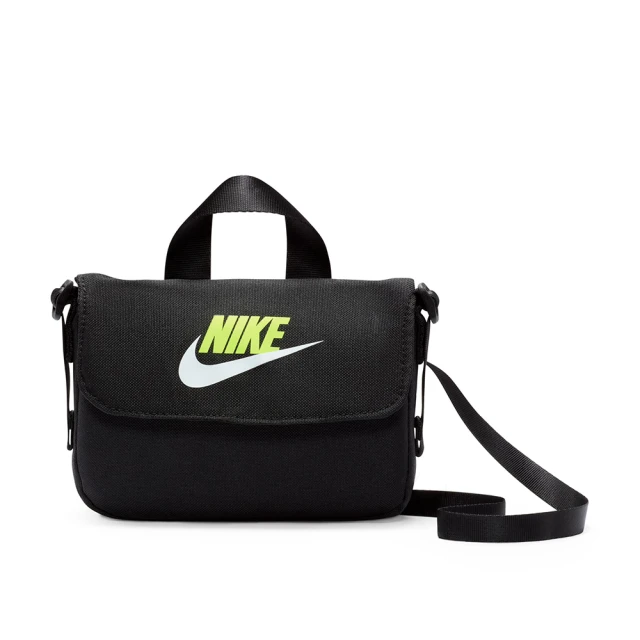 NIKE 耐吉 包包 側背包 魔鬼氈 小包 女 童 男 Y NK CROSSBODY- MTRL 黑色(FQ5815010)