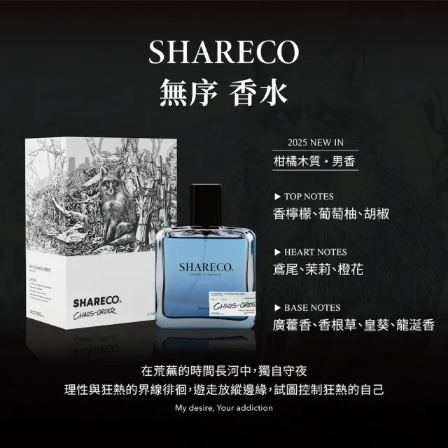 【SHARECO】2025 新款香水100ml(多款任選)