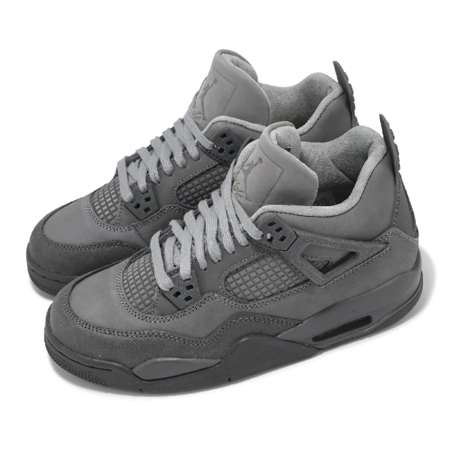 NIKE 耐吉 休閒鞋 Air Jordan 4 Retro SE GS 大童 女鞋 灰 Wet Cement 4代(HM8965-001)