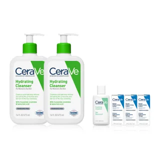 【CeraVe 適樂膚】保濕潔顏雙入組★輕柔保濕潔膚露 473ml*2_B(凝露質地)