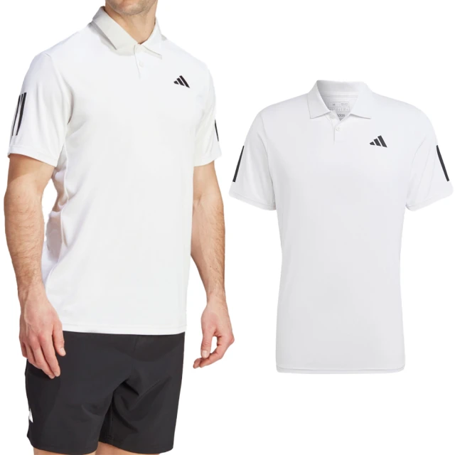 adidas 愛迪達 Club SMU3S Polo 男款 白色 運動 圓領 吸濕 排汗 Polo衫 上衣 短袖 IS2295