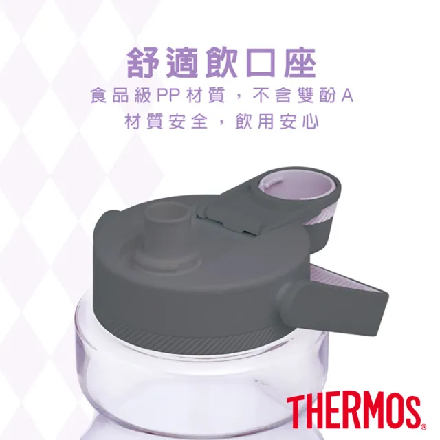 【THERMOS 膳魔師】酷洛米輕水瓶1200ml(TCSS-1200BP-KU)