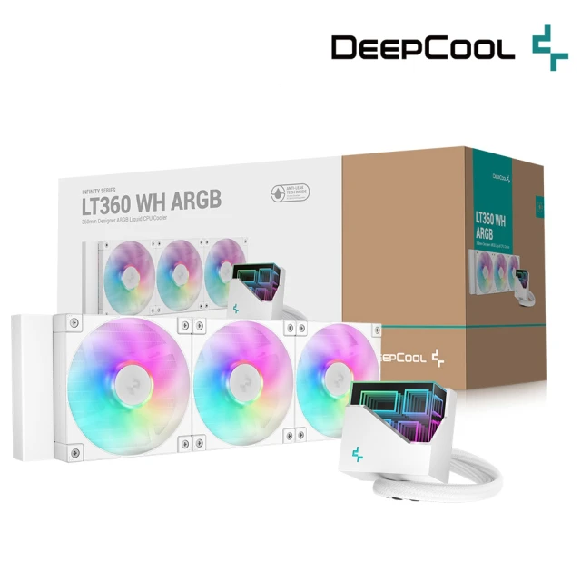 DeepCool 九州風神 LT360 ARGB WH CPU一體式360水冷散熱器(白色)