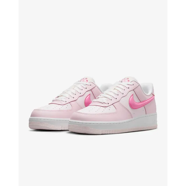 【NIKE 耐吉】運動鞋 休閒鞋 女鞋 男鞋 W AIR FORCE 1 07 LX Pearl Pink Paw Print 粉紅 貓掌(HM3696661)