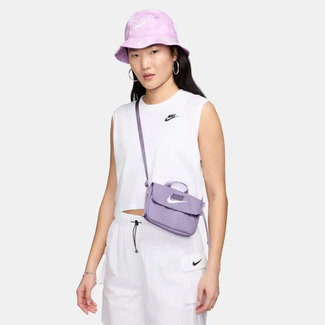 【NIKE 耐吉】包包 側背包 魔鬼氈 小包 女 童 男 Y NK CROSSBODY- MTRL 紫色(FQ5815515)