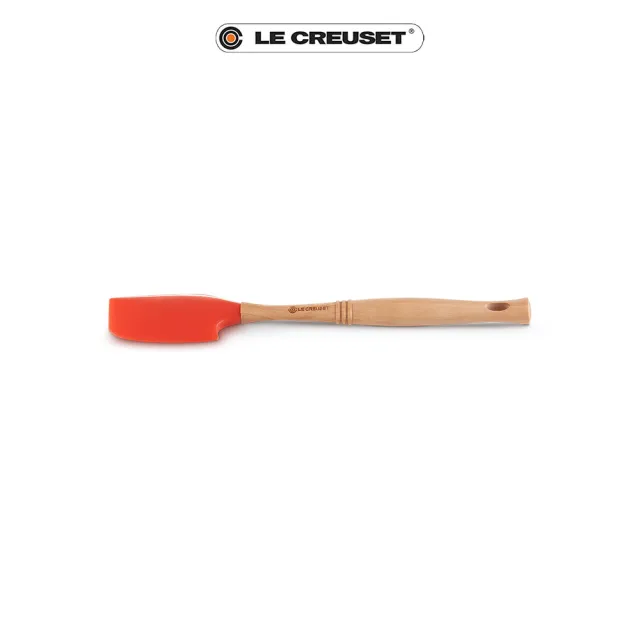 【Le Creuset】耐熱矽膠V中鏟(火焰橘)