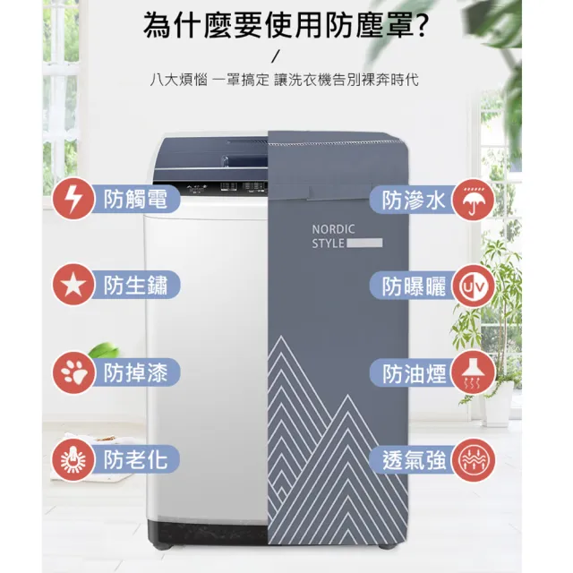 特大款加厚 全罩洗衣機防塵套/防塵罩(大型機種皆適用)