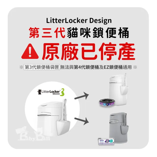 【Litter Genie】加拿大 Litter Genie 第四代貓咪鎖便桶 多層鎖臭塑膠袋匣 八角形(有專利正品才能鎖住異味)