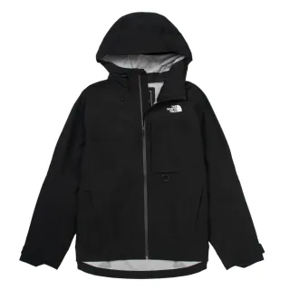 【The North Face 官方旗艦】北面男款黑色FUTURELIGHT防水透氣連帽衝鋒衣｜89ZJJK3(外套)