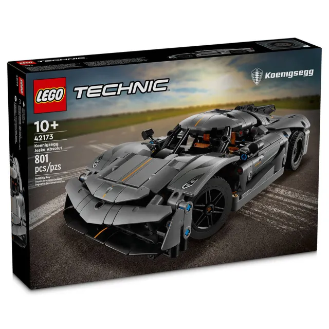 【LEGO 樂高】LT42173 科技系列 - Koenigsegg Jesko Absolut Grey Hypercar