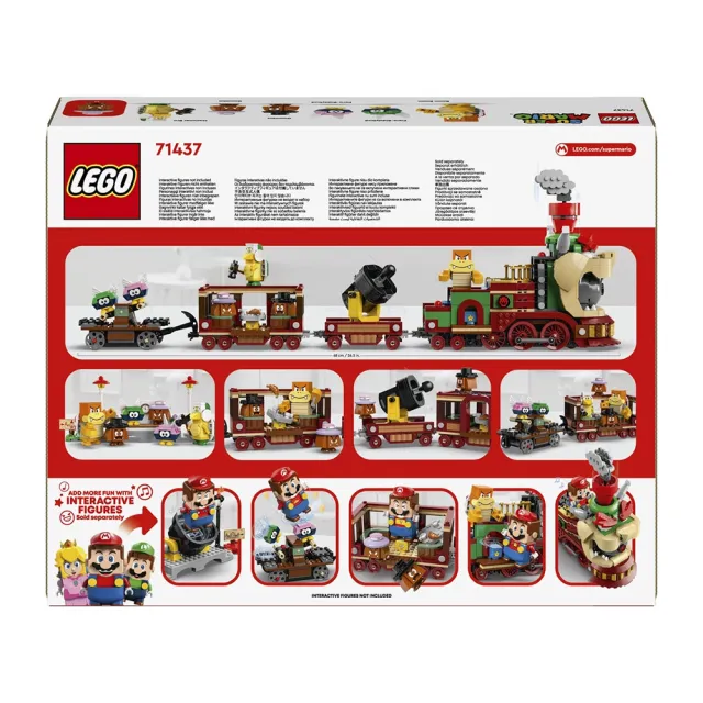 【LEGO 樂高】71437 Super Mario 超級瑪利歐系列 庫巴特快列車(遊戲 火車 模型)