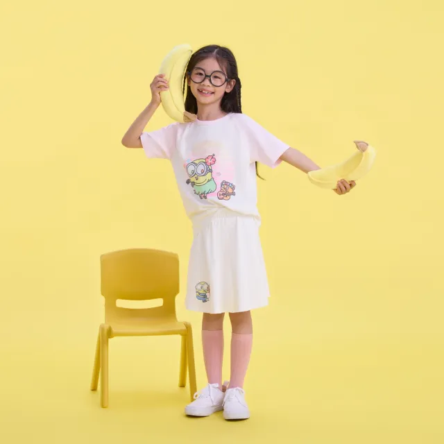 【GAP】兒童裝 Gap x Minions小小兵聯名 Logo純棉短褲/短裙/休閒褲-多款任選(545543&477871&510185&562527)