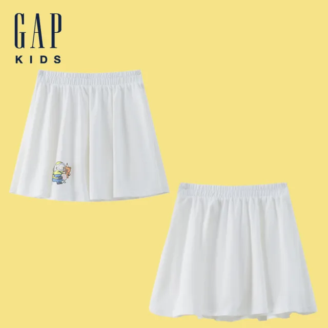 【GAP】兒童裝 Gap x Minions小小兵聯名 Logo純棉短褲/短裙/休閒褲-多款任選(545543&477871&510185&562527)