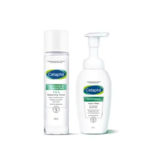 【Cetaphil 舒特膚】官方直營 舒新潔面泡泡 200ml+舒新雪潤安撫水150ml