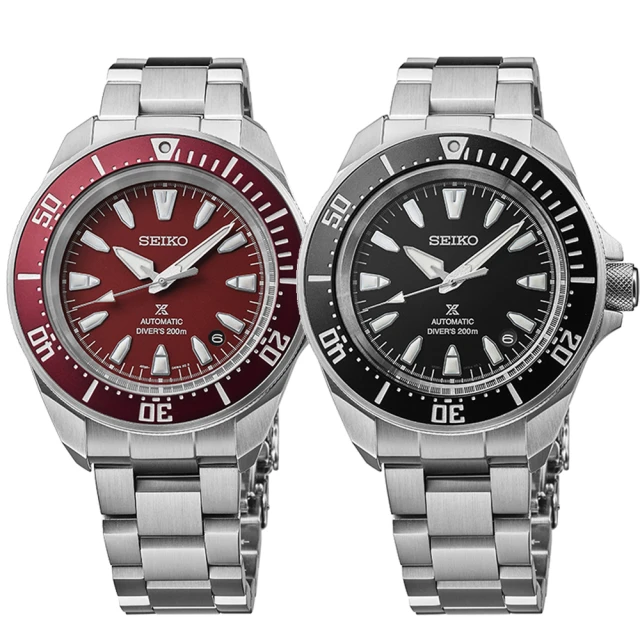 【SEIKO 精工】PROSPEX 200米 潛水機械腕錶(紅 SRPL11K1 / 黑 SRPL13K1)
